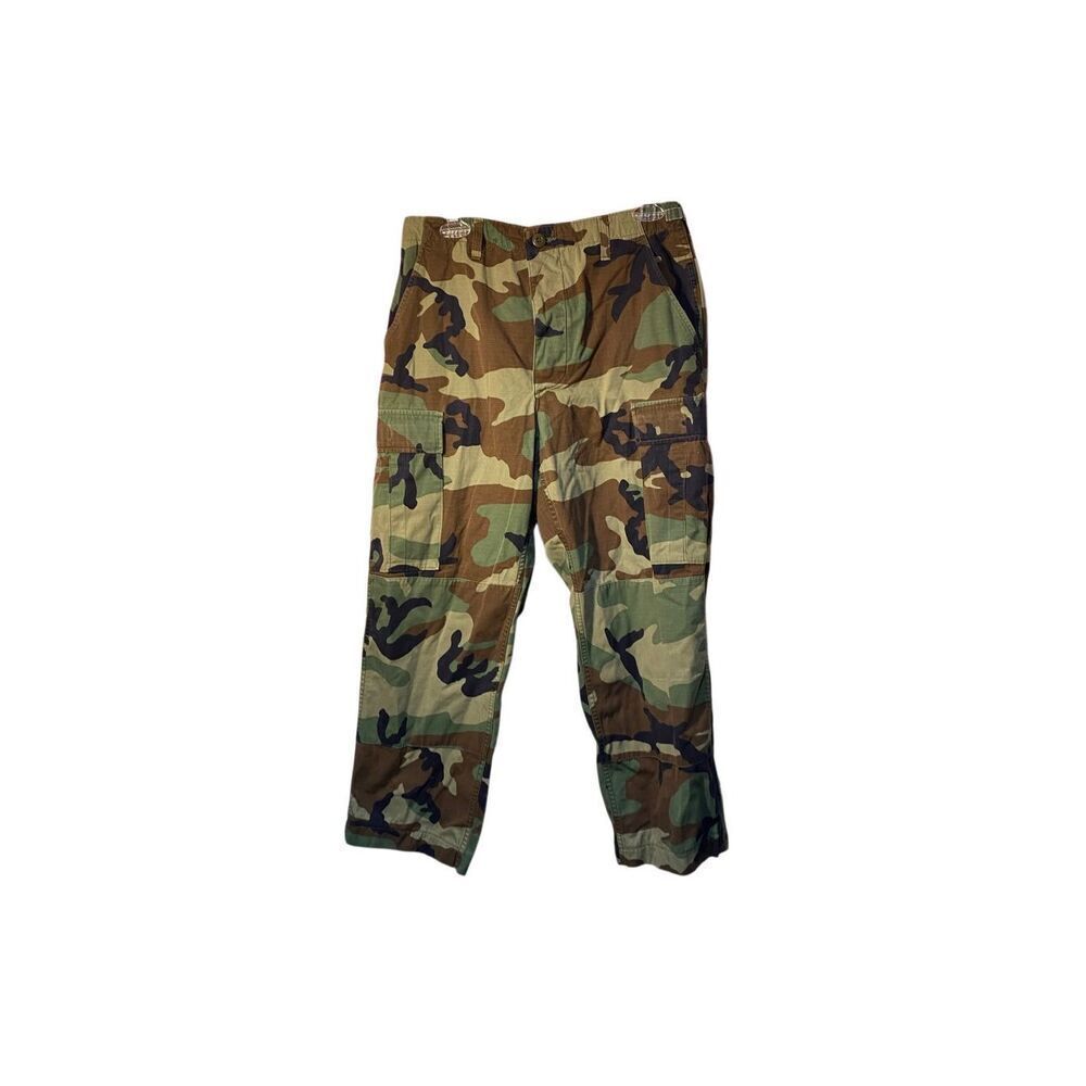 US military Unisex camouflage, cargo button fly pants size small long